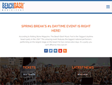 Tablet Screenshot of beachbashmusicfest.com